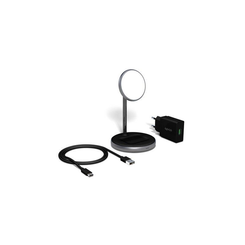 EPICO EPICO 2IN1 MAGNETIC WIRELESS CHARGER - Space Gray