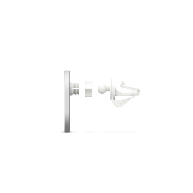 EPICO EPICO ELLIPSE MAGNETIC CAR CHARGER 15W/10W/7 5W + 18W USB-A CHARGER - White