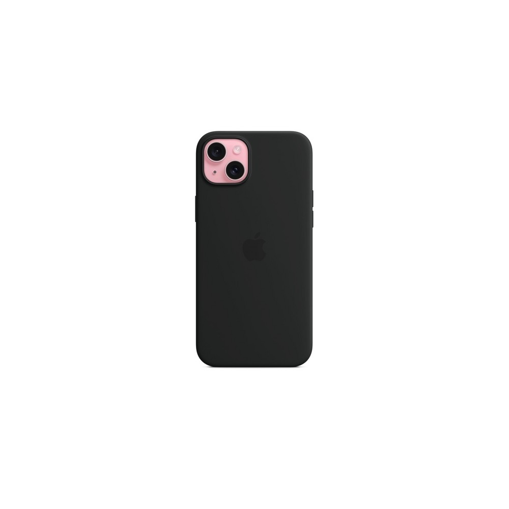 APPLE IPHONE 15 PLUS SILICONE CASE WITH MAGSAFE - BLACK
