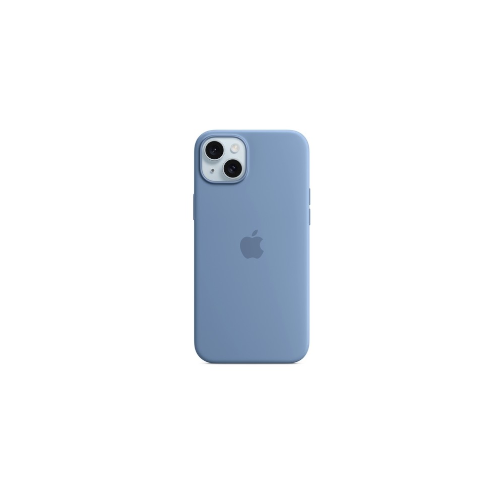APPLE IPHONE 15 PLUS SILICONE CASE WITH MAGSAFE - WINTER BLUE