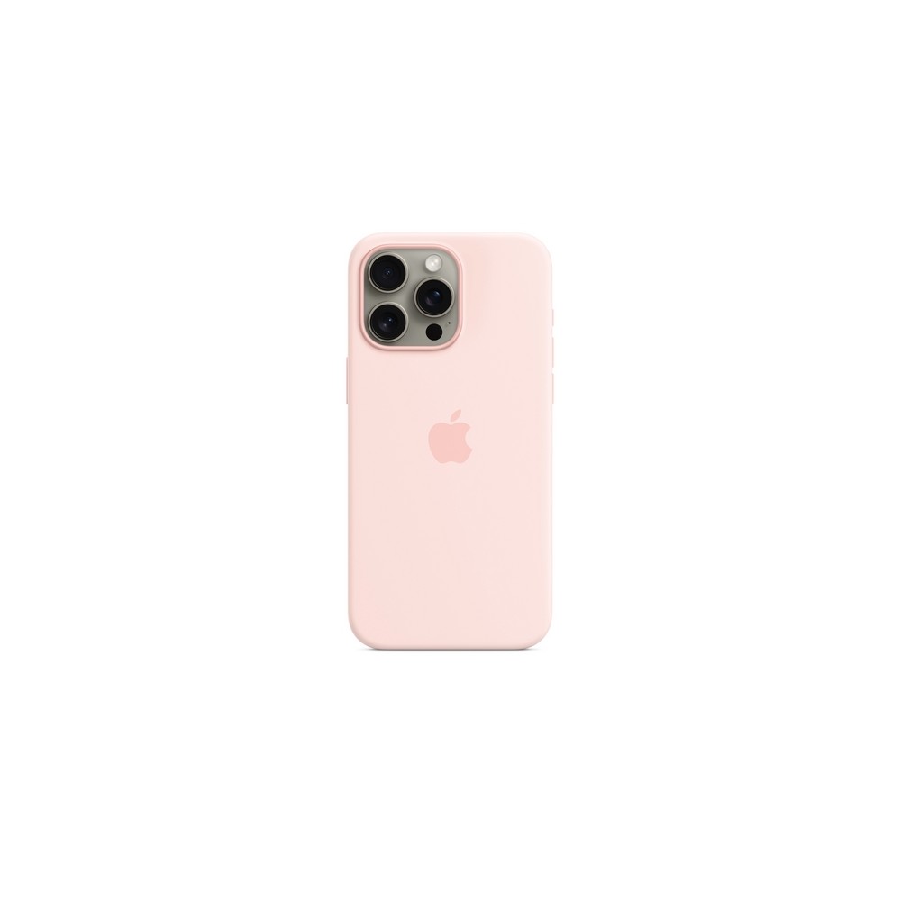 APPLE IPHONE 15 PRO MAX SILICONE CASE WITH MAGSAFE - LIGHT PINK