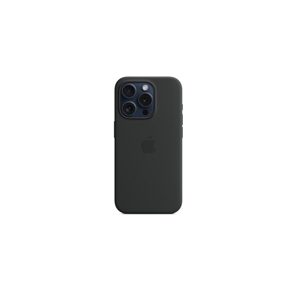 APPLE IPHONE 15 PRO SILICONE CASE WITH MAGSAFE - BLACK