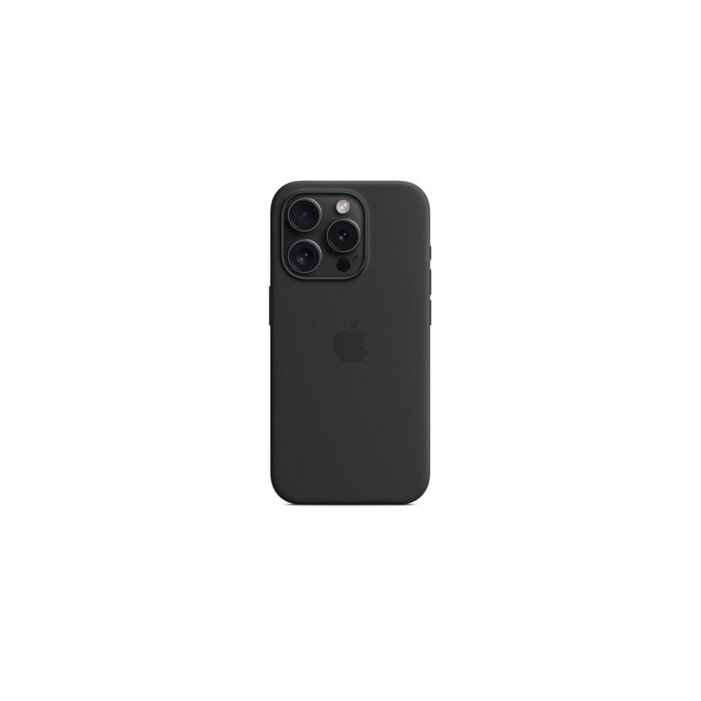 APPLE IPHONE 15 PRO SILICONE CASE WITH MAGSAFE - BLACK