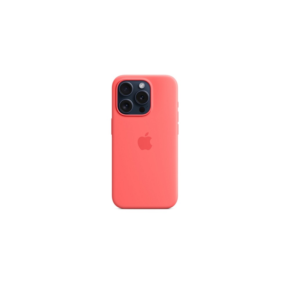 APPLE IPHONE 15 PRO SILICONE CASE WITH MAGSAFE - GUAVA