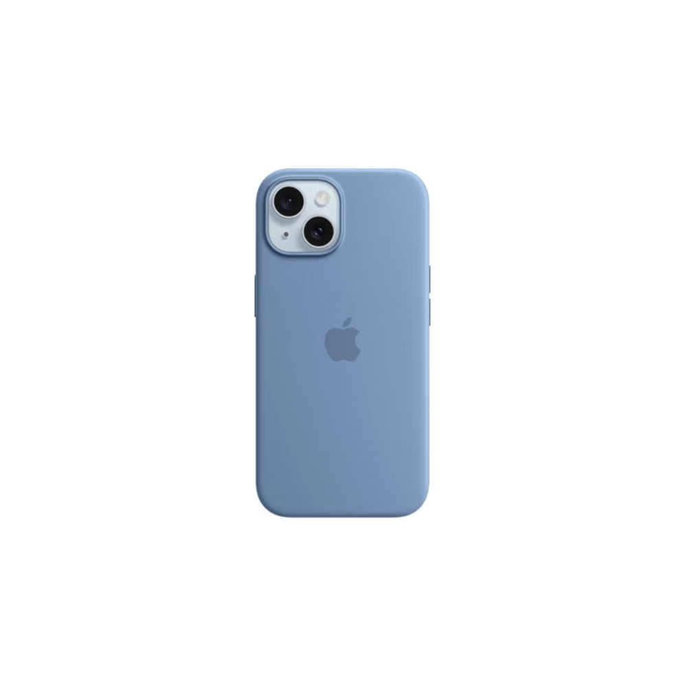 APPLE IPHONE 15 SILICONE CASE WITH MAGSAFE - WINTER BLUE