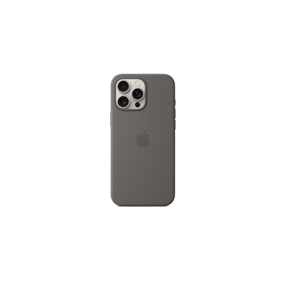 APPLE IPhone 16 Pro Max Silicone Case With MagSafe - Stone Gray
