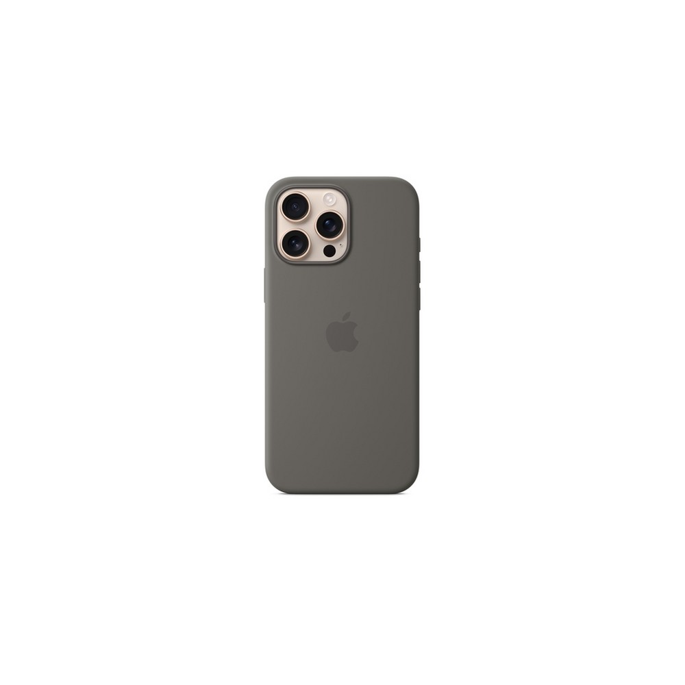 APPLE iPhone 16 Pro Max Silicone Case with MagSafe - Stone Gray