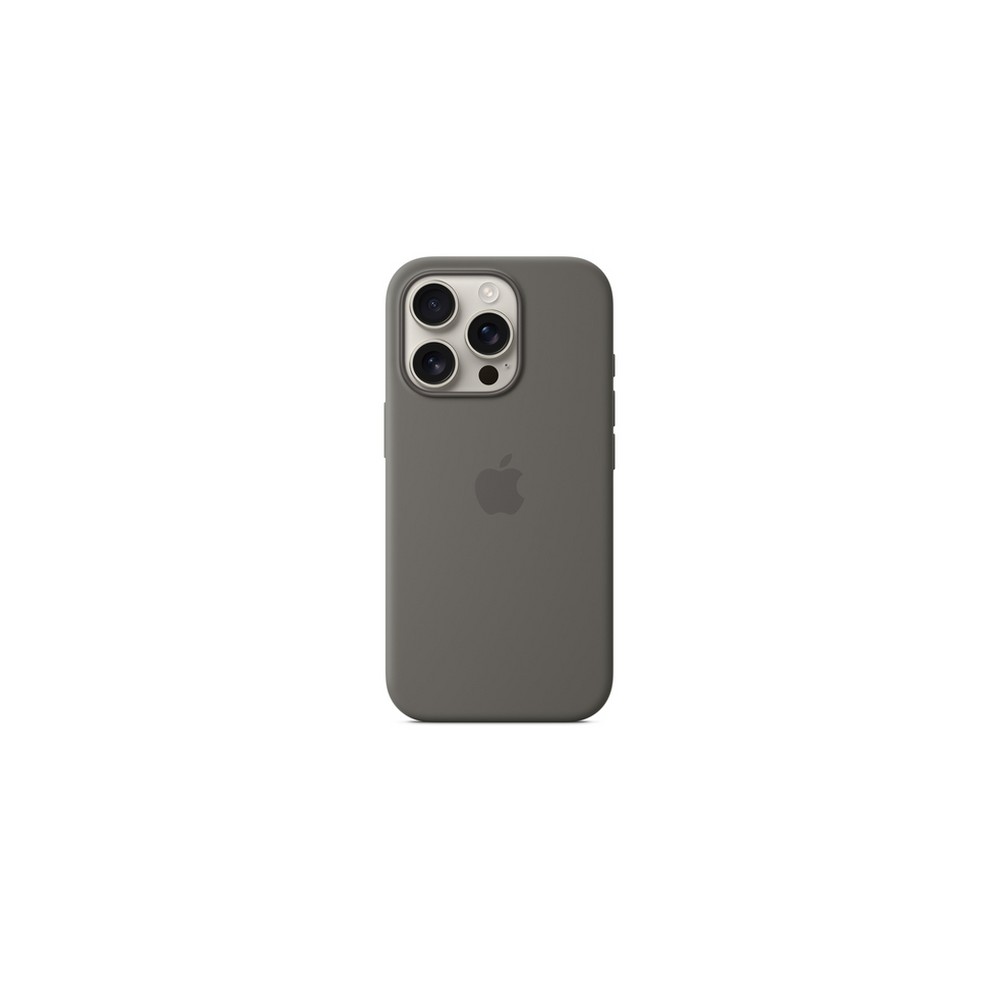 APPLE IPhone 16 Pro Silicone Case With MagSafe - Stone Gray