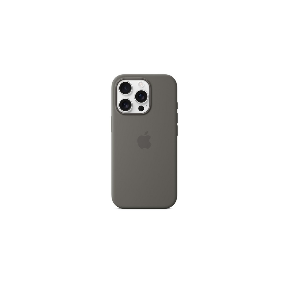 APPLE IPhone 16 Pro Silicone Case With MagSafe - Stone Gray