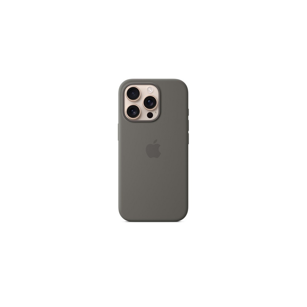 APPLE iPhone 16 Pro Silicone Case with MagSafe - Stone Gray