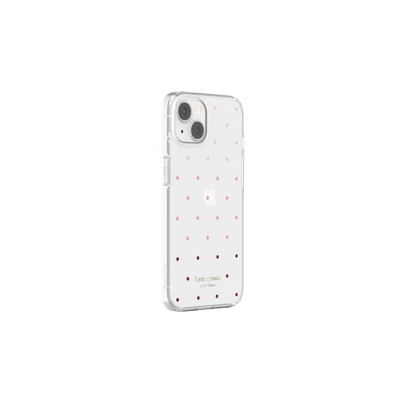 KATE SPADE Kate Spade New York Protective Hardshell Case For IPhone 13 - Pin Dot Ombre/Pink/Clear