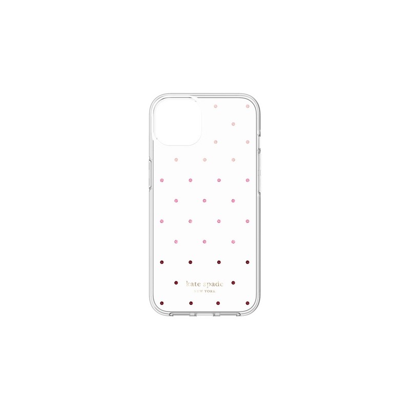 KATE SPADE Kate Spade New York Protective Hardshell Case For IPhone 13 - Pin Dot Ombre/Pink/Clear