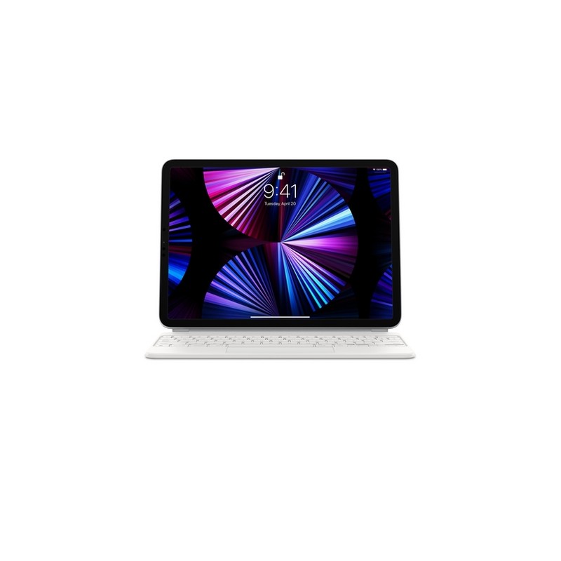 APPLE MAGIC KEYBOARD FOR IPAD PRO 11-INCH (3RD GEN) AND IPAD AIR (4TH GEN) - SWISS - WHITE - (MIN. 10PZ)