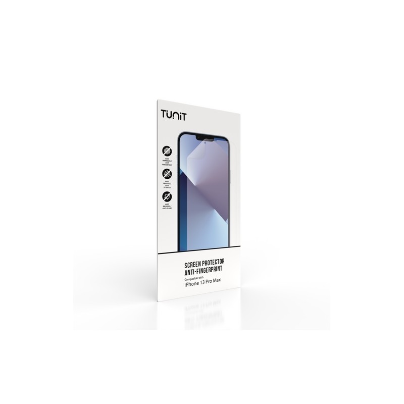 TUNIT Pellicola protettiva anti-impronta e antiriflesso per iPhone 13 Pro Max