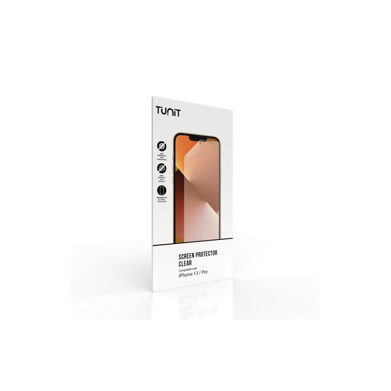 TUNIT Pellicola protettiva anti-impronta per iPhone 13 e 13 Pro