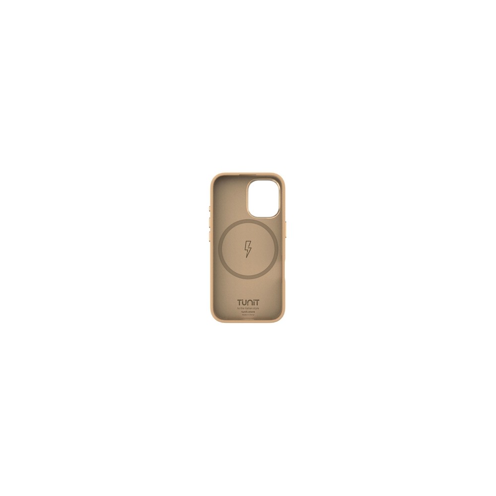 TUNIT SOFT TOUCH Cover In Silicone Per IPhone 16 MagSafe Compatible - Beige Gold
