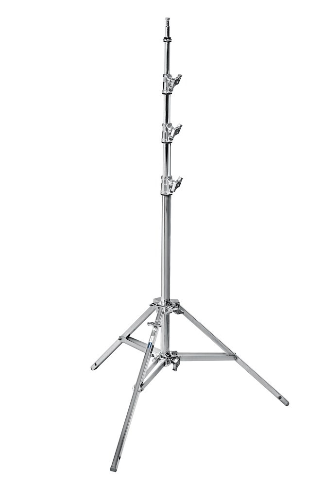 Manfrotto Avenger Stativo Baby 30 Argento 300cm Alzata Tripla Acciaio