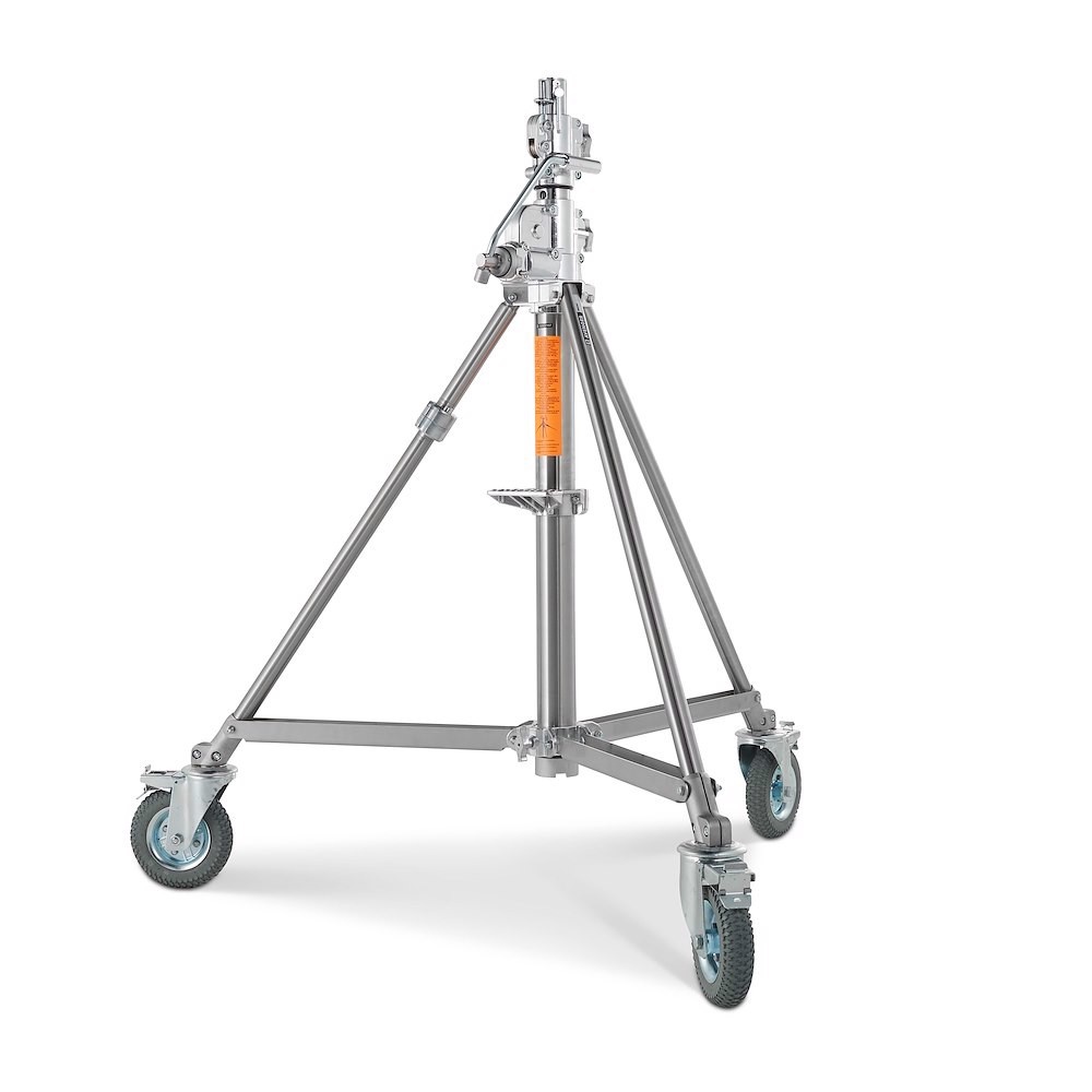 Manfrotto Avenger Stativo Super Wind Up Acciaio Inox 2 9m Base Bassa