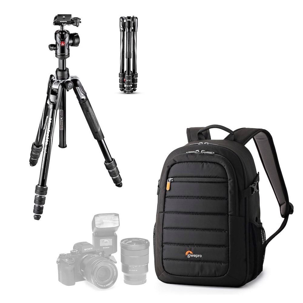 Manfrotto Befree Advanced Alu Travel Tripod Twist Tahoe 150 Backpack