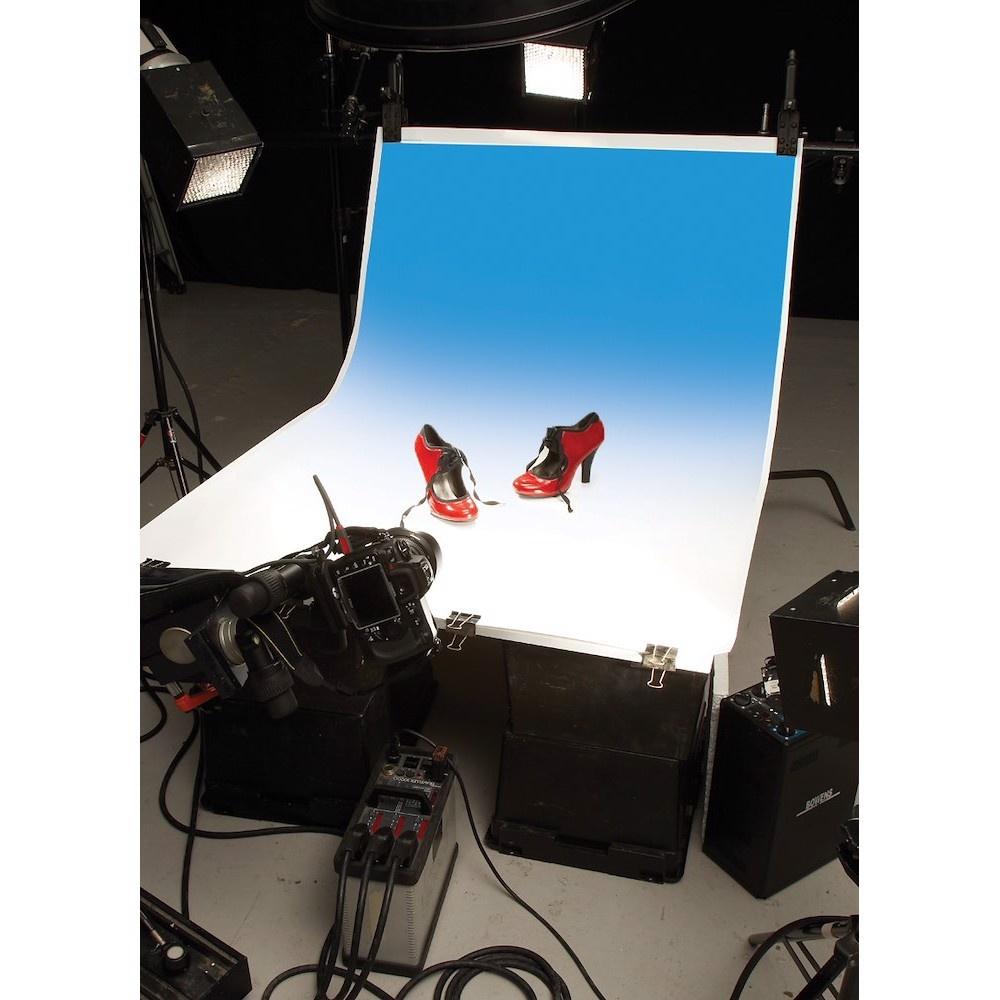 Manfrotto Colorama Colorgrad PVC Background 110 x 170cm White / Sky