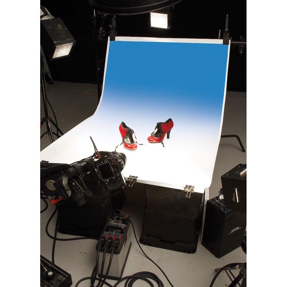 Manfrotto Colorama Colorgrad PVC Background 110 x 170cm White / Blue