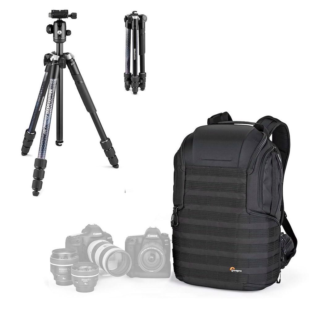 Manfrotto Element MII Camera Travel Tripod Kit Protactic 450 Backpack