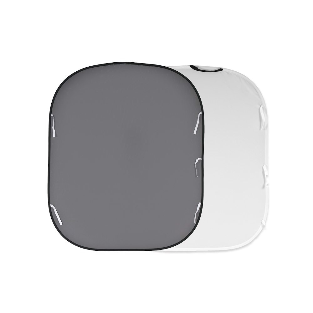 Manfrotto Fondale richiudibile Bianco / Grigio medio 1 8 x 2 15m