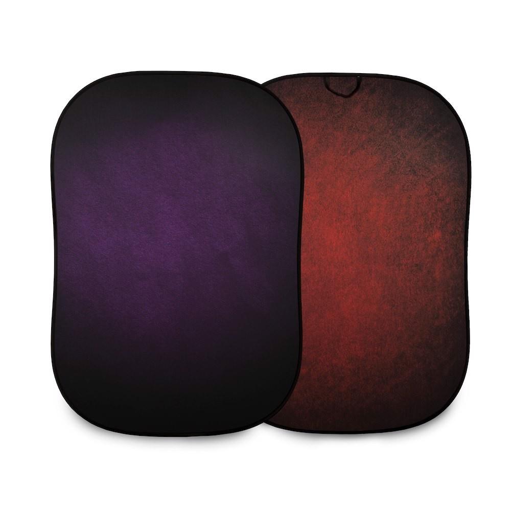 Manfrotto Fondale Vintage pieghevole 1 5 x 2 1 m Aubergine/Crimson