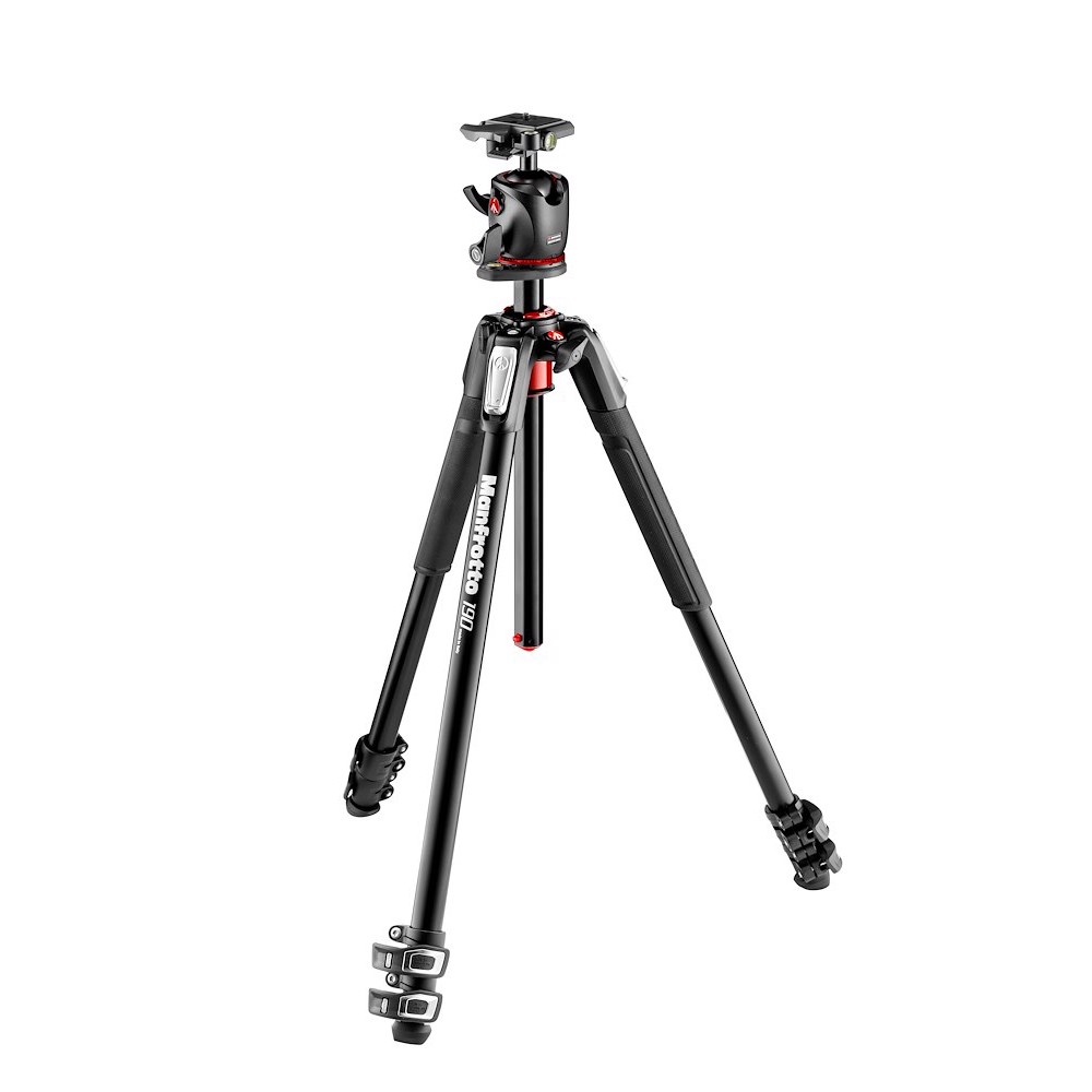 Manfrotto Kit 190 alluminio 3 sezioni con testa a sfera
