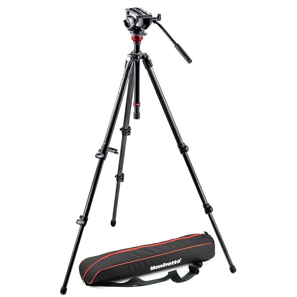 Manfrotto Kit 500 treppiede CF 755CX3 sacca di trasporto