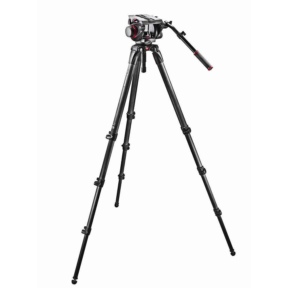 Manfrotto Kit 509HD treppiede fibra carbonio MPRO 536 sacca MBAG100PN