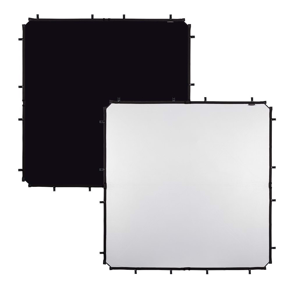 Manfrotto Tessuto SkyRapdid 1 5x1 5m nero e bianco