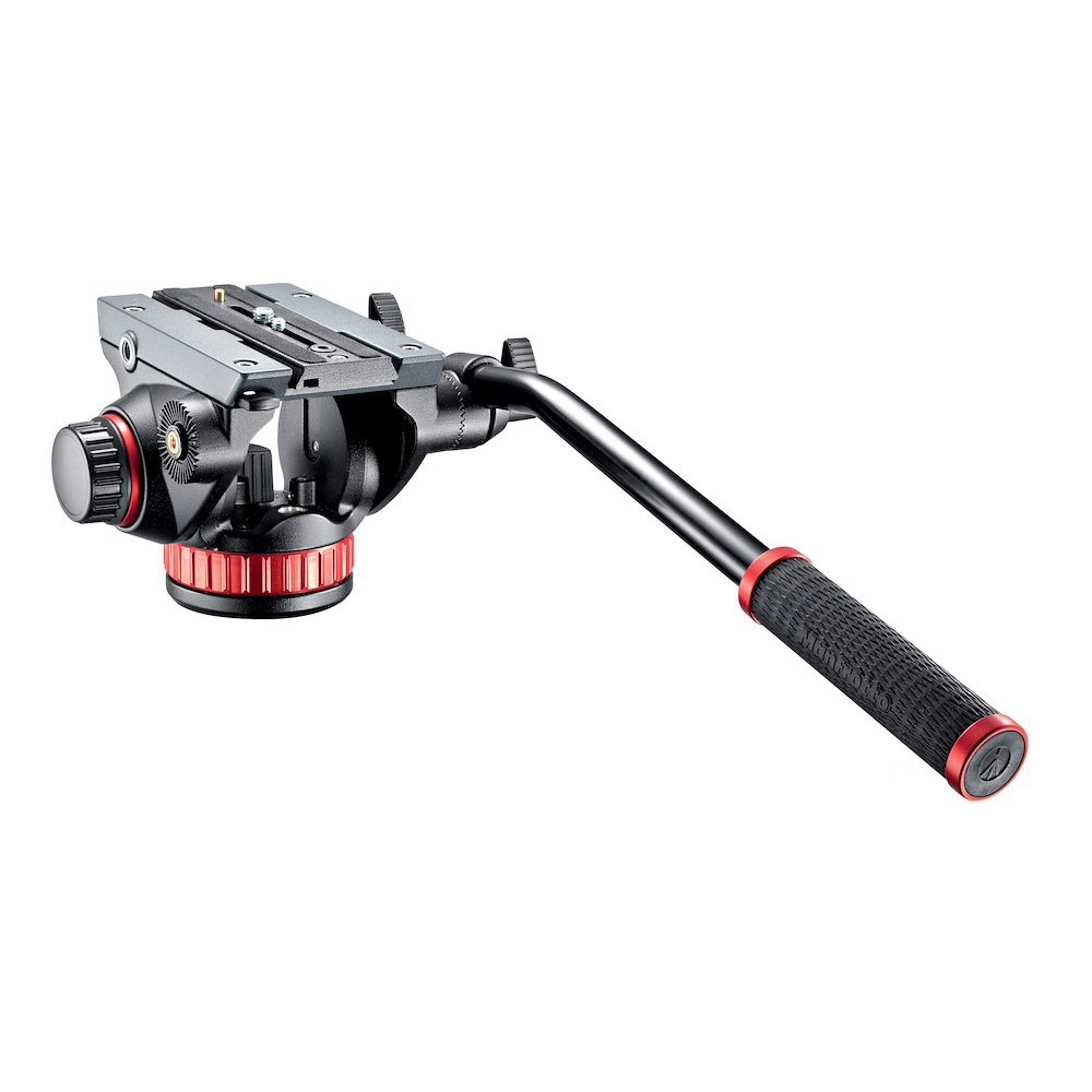 Manfrotto Testa video con base piatta 1 leva fissa