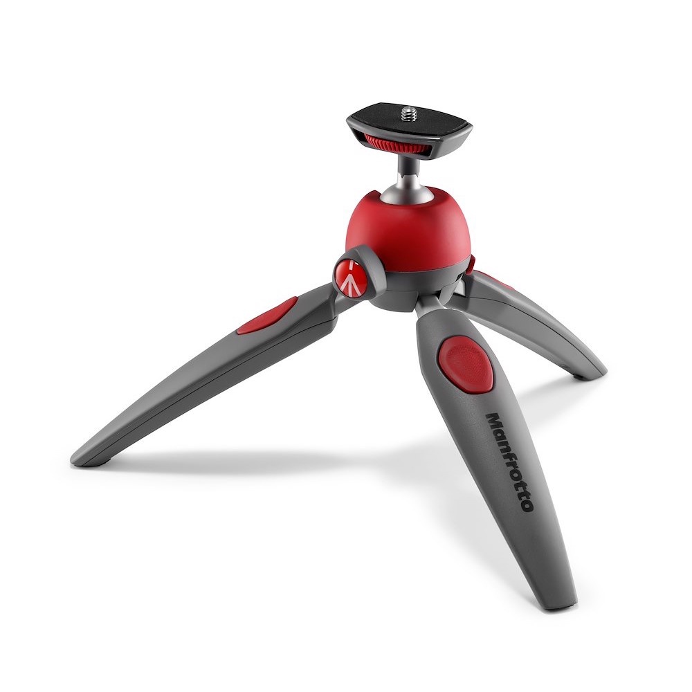 Manfrotto Treppiede da tavolo rosso a due sezioni