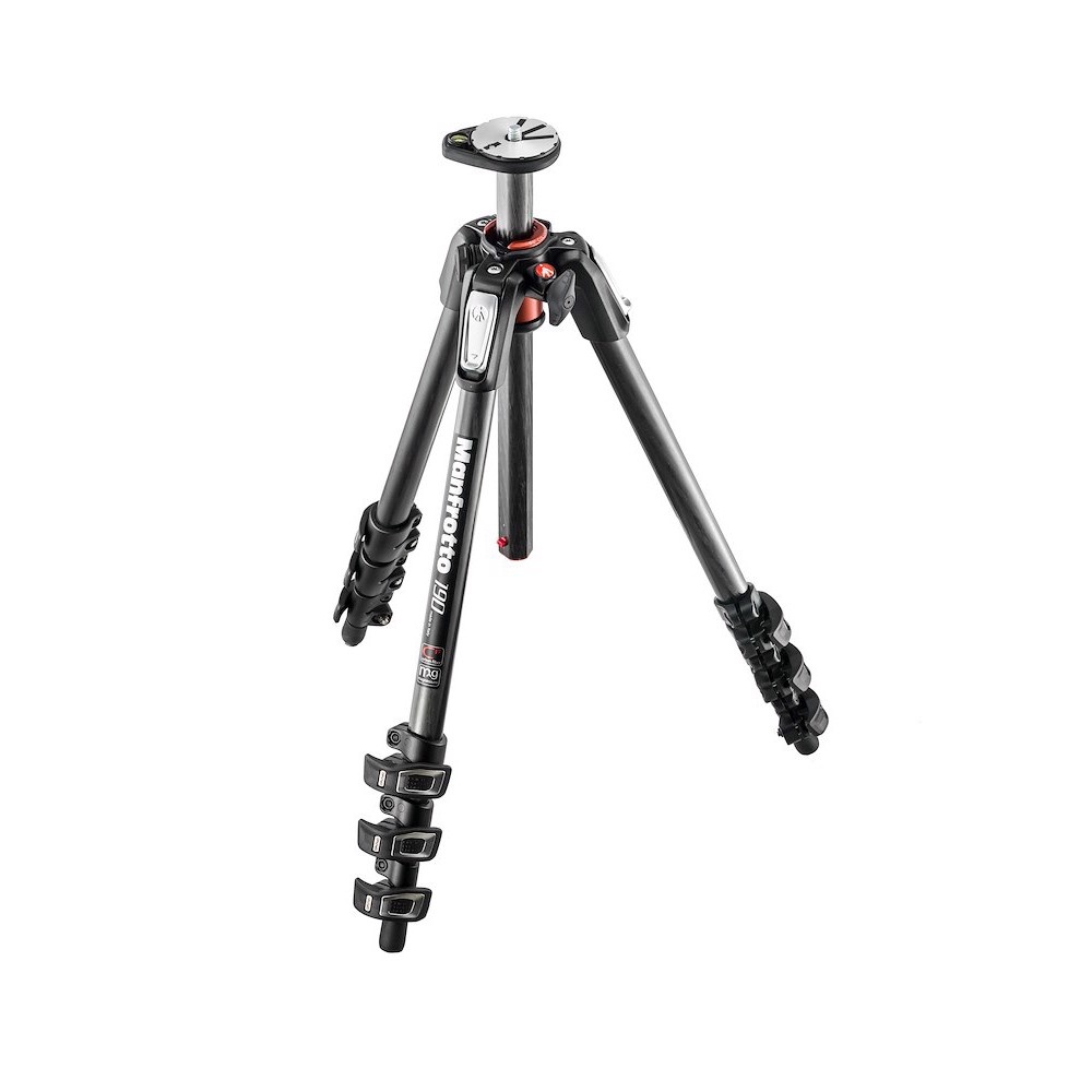 Manfrotto Treppiede serie 190 carbonio 4 sezioni