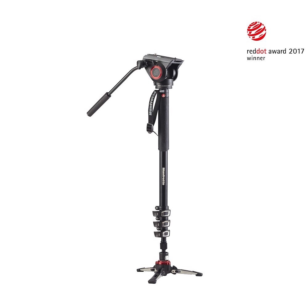 Manfrotto Monopiede video XPRO+ con base fluida e testa video