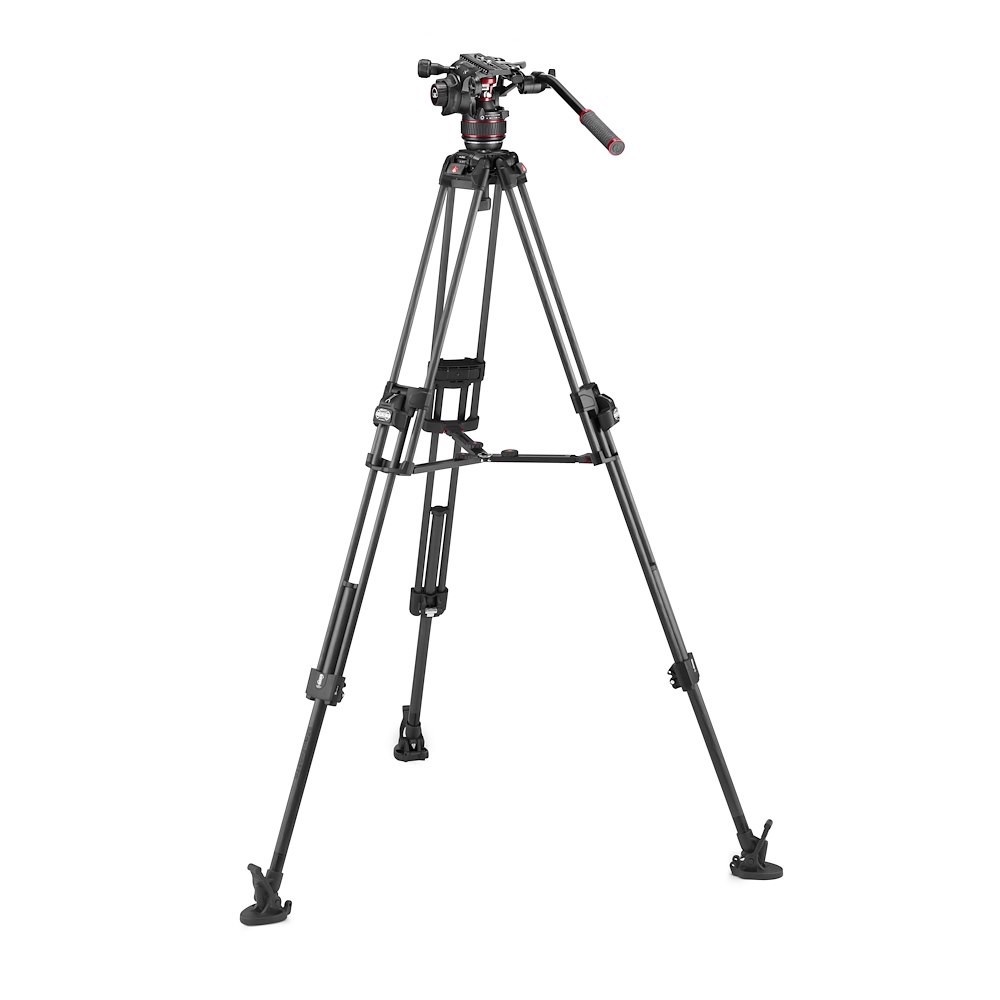 Manfrotto Nitrotech Serie 608 e Treppiede 645 Fast doppio tubo Carbon