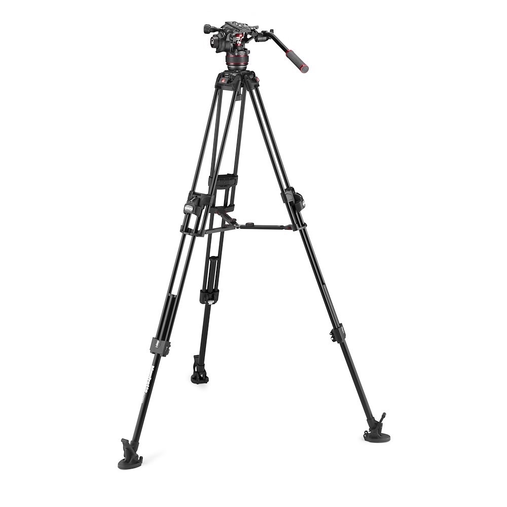 Manfrotto Nitrotech Serie 608 e Treppiede 645 Fast doppio tubo Alu