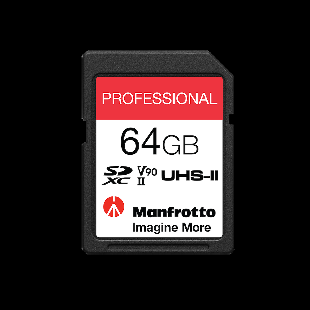 Manfrotto Professional 64GB UHS-II V90 U3 280MB/s Scheda SDXC