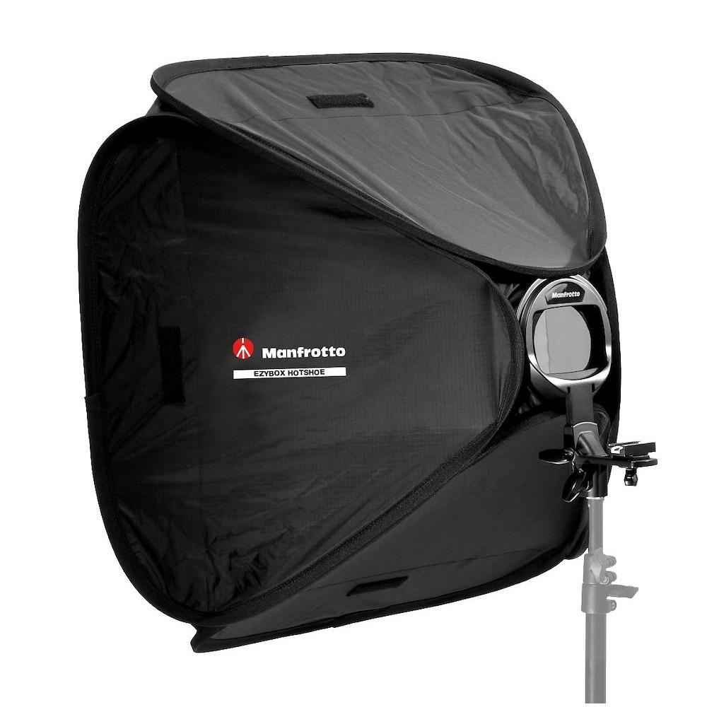 Manfrotto Softbox Ezybox Hotshoe 60cm x 60cm con supporto
