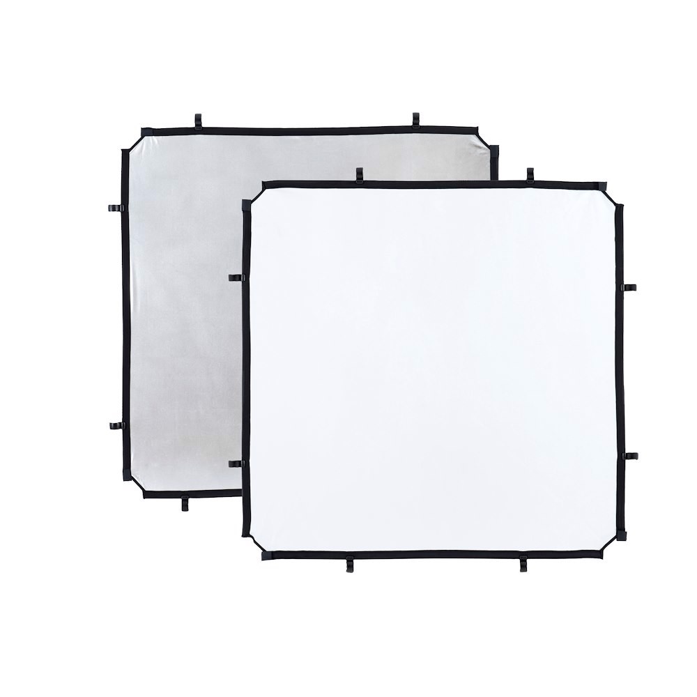 Manfrotto Tessuto per skylite fabric piccolo argento/bianco 1 1x1 1m