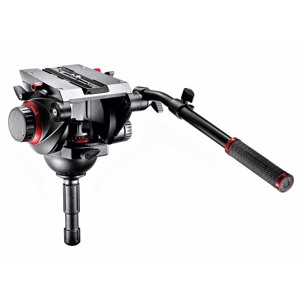 Manfrotto Testa video con semisfera da 100mm 1 leva telescopica