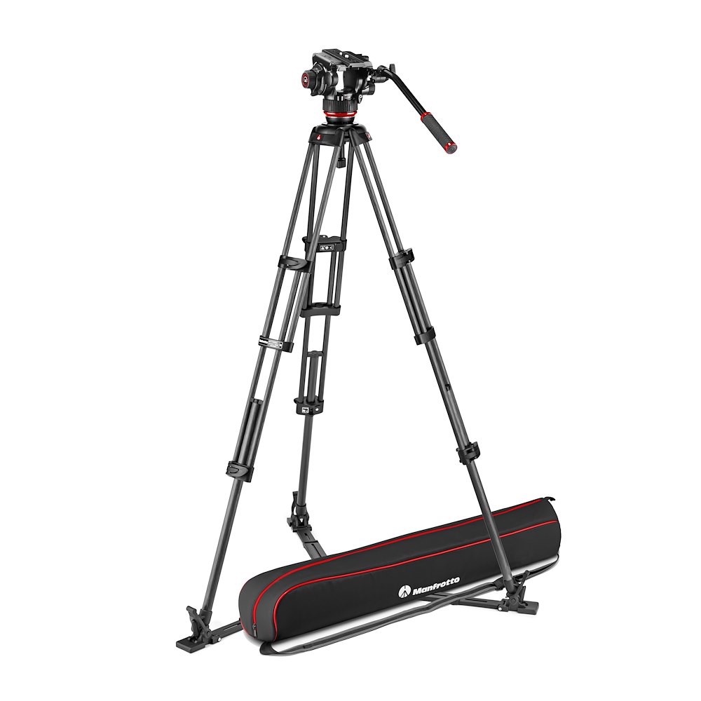 Manfrotto Testa Video Fluida Manfrotto 504X e Trep. 2Tubi in FC con SC