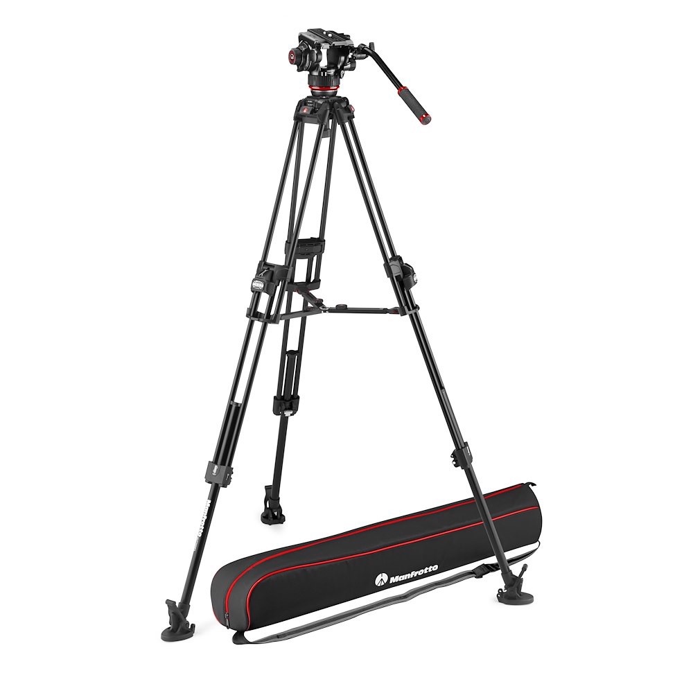 Manfrotto Testa Video Fluida Manfrotto 504X Trep. 2Tubi All. 645 Fast