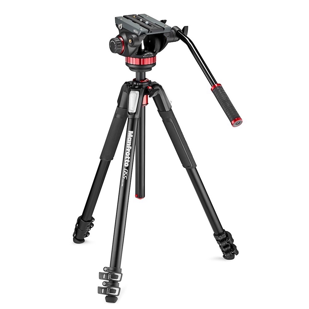 Manfrotto Testa video fluida MVH502AH con treppiede MT055XPRO3