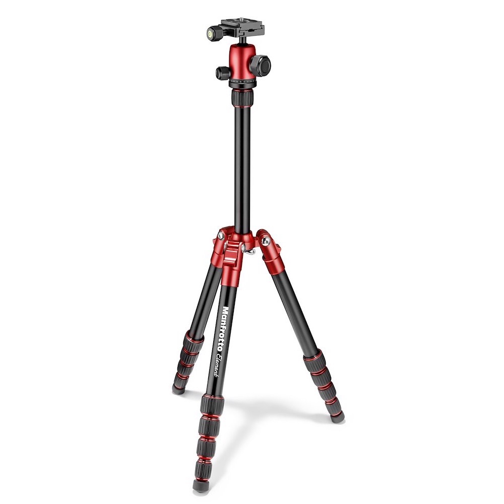 Manfrotto Treppiede Element Traveller piccolo rosso