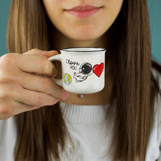 Lafeltrinelli 2 Tazze Da Caffè - Caffè Per Due - Spazio