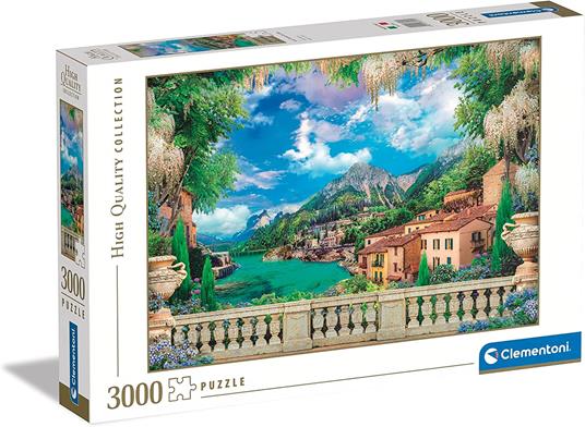 Lafeltrinelli 3000 pezzi High Quality Collection Adult Puzzle Lush Terrace on Lake