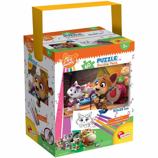 Lafeltrinelli 44 Gatti Puzzle in a Tub Mini 60 Cats Rock
