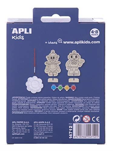 Lafeltrinelli APLI APLI14712 Robots Vernice E Colore Mini Kit (Pezzi)